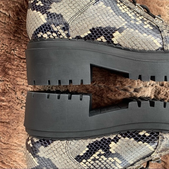 Marc Fisher Nula Grey Multi Snakeskin Boot - Picture 7 of 12